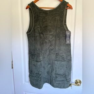 Green Corduroy Sleeveless Dress NWT Size Medium